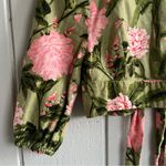 Agua Bendita x Target NWOT Linen Peony Print Tie Wrap Cropped Top Women’s S Photo 8