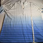 T by Talbots 1/4 Zip Sweatshirt Blue Ombré Stripes Women’s Size 2X NWT Photo 7