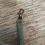 Homemade Macrame Wristlet Lanyard Keychain Green Photo 3