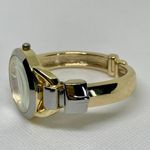 Studio women’s cuff bracelet watch silver gold tone 32mm quartz analog running Photo 2