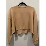 BDG  Oversized Long Sleeve Cropped Tee Camel Sweater Photo 4