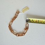 Michael Kors MK Logo Chain Link 14 K Gold Plated Women’s Bracelet Photo 3