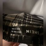 SheIn Women’s Plaid Flannel Drop Shoulder Crop Shirt M Photo 8