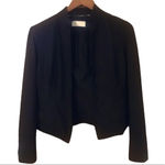 Badgley Mischka Vtg Y2K Black Mock Neck Asian influence blazer Taylored fit Photo 0