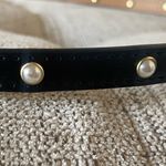 Kate Spade ♠️ New York Leather Bow Belt with Pearl Embellishments. Sz 37 inches Photo 4