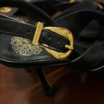 Vince Camuto Black and Gold Heeled Sandals 7.5 Photo 6