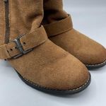 DV Dolce Vita Tan Sabrina Faux Suede Ankle Boots 8.5 Booties Fall Buckle Brown Photo 2