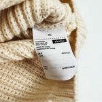 Elodie  Cropped Crewneck Pullover Knit Sweater in Cream | Size XL Photo 4