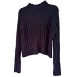 American Eagle NWD  Ribbed Chenille Mock Neck Cropped Sweater Women’s Size Large Photo 1