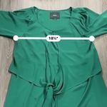 Anthropologie Maeve Valparaiso Emerald Green Tie Front Midi Dress Size 10 Photo 7