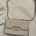 Marc Jacobs  Ivory Crossbody Bag with Gold Accent Photo 0