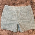 Le Tigre chino shorts dusty blue aqua pattern 5” inseam size 10 Photo 5
