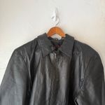 Phase Two Vintage Black Leather Jacket XL Full Zip Classic Moto BIker Grunge Photo 1