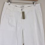J.Crew Wide leg Essential Jeans in white Size 30 Petite Photo 2