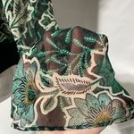 Band Of The Free New Floral Flare Long Sleeve Bodysuit Black Emerald Size Medium Photo 12