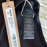 SKIMS  Swim Plunge Triangle Bikini Top Onyx Size Medium Photo 6