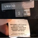 Vince  Bubble Black Dress Wool Beaded Round Neck Short Sleeves V-Back Small EUC Photo 6