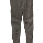 Umgee Joggers Moto Pants Olive Green Micro Suede Women’s Sz M Pull On Photo 0