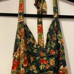 Floral Vintage Maxi Dress Green Size M Photo 0