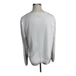 Adrianna Papell Classic Pearl Button Cardigan Soft Knit White Women's Medium Photo 2