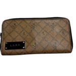 L.A.M.B. Wallet Gwen Stefani Saddle Zip Around Wallet Y2K Monogram Brown Luxury Photo 0