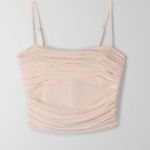 Aritzia Babaton Luxor Ruched Mesh Tank Photo 0