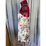 negligee nightgown satin floral purple crimson green NWT Photo 6