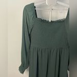 Inspired Hearts Dark Green Smocked Long Sleeve‎ Dress Size XL Photo 1