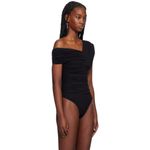 AGOLDE NWT  Black Etienne Ruched Bodysuit Size Small Photo 10