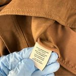 Evereve Faux Suede Button Front Jacket – Brown – Size M Photo 8