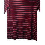 Ralph Lauren Lauren Womens Top Size M Petite Burgundy Pullover Velvet Holiday Photo 3