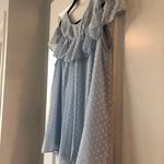 Entro Baby Blue Cold Shoulder Top - L Photo 2