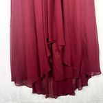 Ever Pretty  V-Neck High Low Chiffon Evening Party Dress Size US 6 Burgundy Photo 9