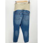 a glow Jeans Women MATERNITY 18 Blue Medium Wash Denim Jeggings Jean Leggings Photo 1