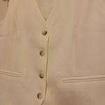 White Button Down Vest Photo 5
