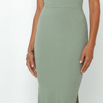 Hello Molly  Rooftop Martinis For Two Midi Sage Dress Photo 0