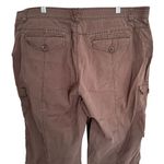 Gloria Vanderbilt Size 16 Brown Cargo Bermuda Shorts Cotton Spandex Blend Photo 2