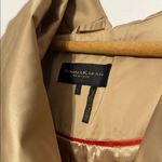Donna Karan New York belted trench coat jacket beige champagne Photo 2