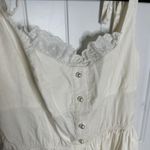 Anthropologie  LPA white milkmaid cottagecore eyelet mini dress small‎ romantic Photo 2