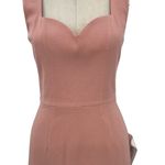 Dress the Population Dress the Population Elle Sweetheart Neck Sheath Midi Dress Blush Pink Small Photo 4