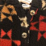 Sonoma  Fleece Pullover with 1/4 Button Detail Sherpa women’s small Aztec cozy Photo 6