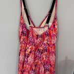 Catherines Pink Multicolor Ikat Printed Swim Dress Swimsuit Modest Plus Size 26W Photo 4