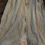 Casual Blue Midi Dress with Notched Collar and Dolman Sleeves Size M Photo 4