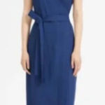 Everlane ‎ Dark Blue Goweave Midi Wrap Dress Photo 0