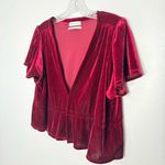 Urban Outfitters  red velvet cardigan size medium Photo 1