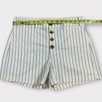Old Navy Women’s  High Waist Blue Striped Flat Front Shorts Size 8 Photo 1