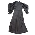 ARIAS New York Halter Neck Cold Shoulder Dress in Black, Size US 4 Black Photo 6