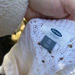 Old Navy WHITE KNIT CREWNECK COTTON SWEATER Photo 1