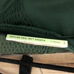 Aerie Offline By Real Me Shortie Green High-Rise Womens Shorts Size L Photo 2