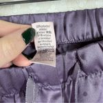 Victoria's Secret  Purple Satin Logo Print Pajama Set Photo 7